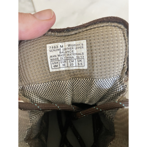 Vasque Womens Brown Leather Goretex Mid Rise Leather Hiking Boot Waterproof Sz 6 - Picture 6 of 9